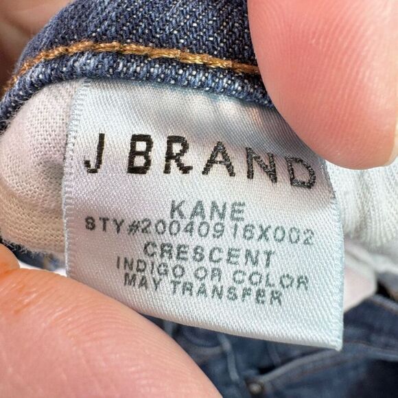 J Brand Jeans Mens 36x31 Blue Kane Dark Wash Denim Straight - Picture 7 of 11